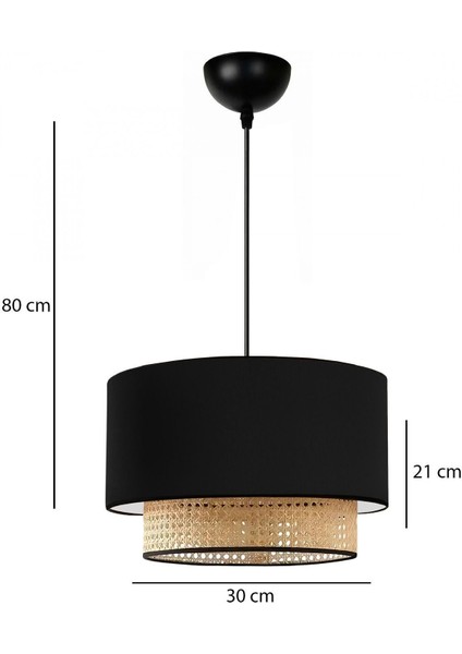 Homing Siyah Kumaş Orijinal Hazeran Rattan Sarkıt AYD-3743 fırsatları