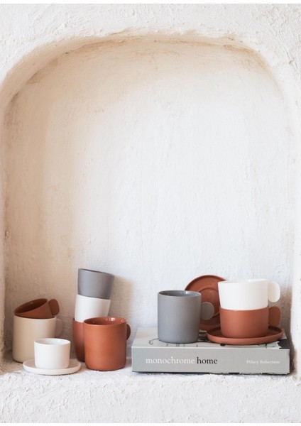 Cotta Limoges Porselen Kahve Fincanı Terracota 100 ml modelleri