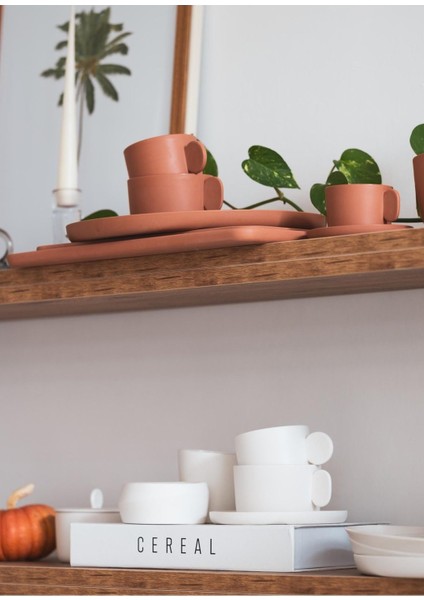 Cotta Limoges Porselen Kahve Fincanı Terracota 100 ml fırsatları