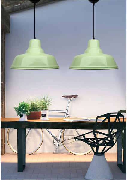 Robi Metal Retro Nil Yeşili Sarkıt Ev Restoran Cafe AYD-3710 modelleri