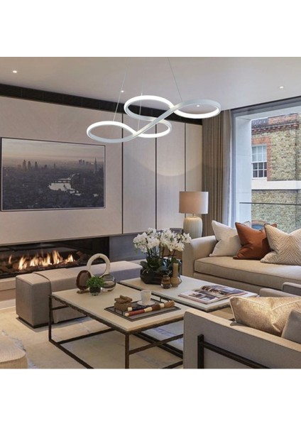 TT025-BY Yılan Modeli Mat Beyaz ( Gün Işığı ) LED Avize fiyatları