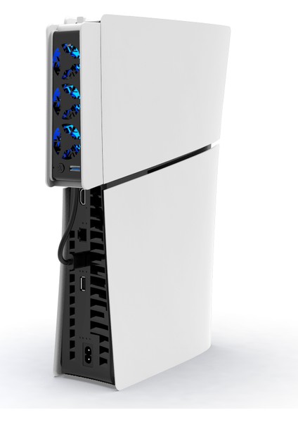 PG-P5S004 Ps5 Slim Konsol Için Soğutma Fanı 3 Hız Ayarlanabilir LED Işıklı Soğutucu Fan fiyatları