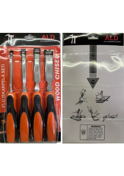 Iskarpela Tahta Kesici 4'lü Set ( 6MM,12MM,18MM,24MM ) modelleri