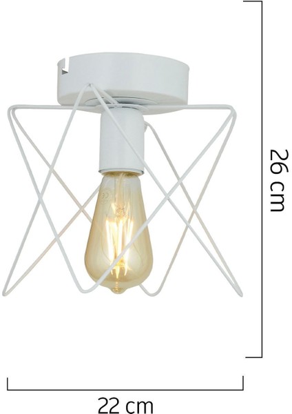 Mondi Beyaz Modern Plafonyer Genç Odası Mutfak Yatak Odası Avize modelleri