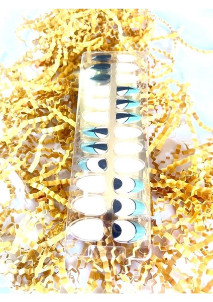 - Kalıcı Renkli 24 Adet Takma Tırnak modelleri