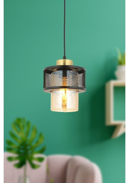 Fantastik Modern Sarkıt Siyah Tekli Avize
