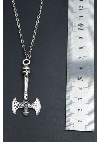 Balta Gümüş Kaplama Unisex Düz Zincir Kolye kod 862 fırsatları