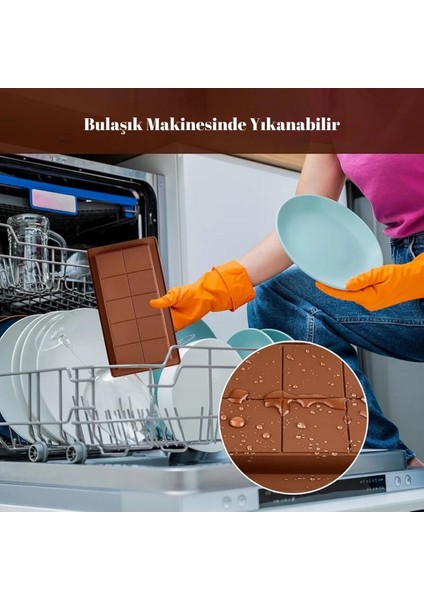 Dubai Çikolatası Kalıbı * Büyük Boy 23 Cm* Silikon Çikolata Kalıbı