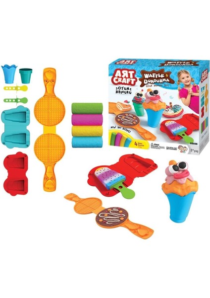 03556 Dede, Waffle & Dondurma Hamur Set 200 gr / +3 Yaş