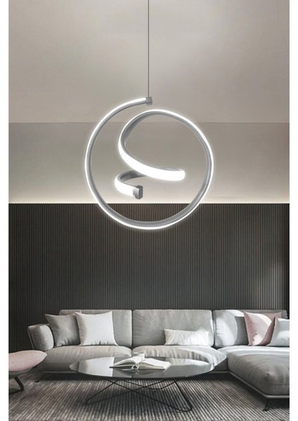 Modern Tekli Sarkıt LED Avize Antre , Oda Helezon Beyaz Işık Ledli Avize fiyatları