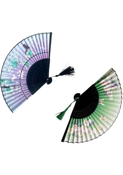 - 2'li Şık Yelpaze Öazel Hediye Kutusu Ile