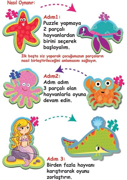1710 Dıytoy, Baby Puzzle-Benim Ilk Puzzle Deniz Canlıları