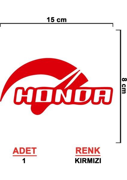 Honda Ibre Sticker - Honda Sticker - Oto Sitcker - Araba Sticker - Araç Sticker - Cam Sticker