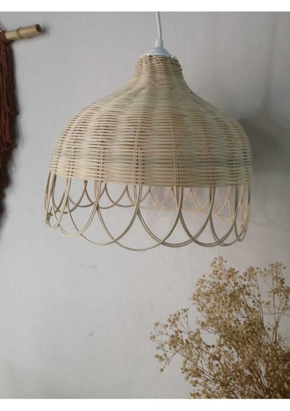 Rattan Bambu Hasır Avize