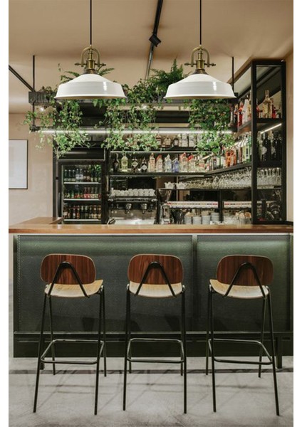 Asaletli Beyaz Tekli Avize Yeni Eskitme Başlık Retro Sarkıt Lamba Restoran Salon Aydınlatma fiyatları