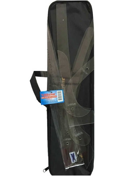 Riga Cetvel Seti Akrilik Çantalı