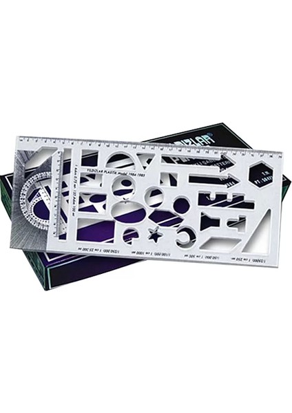 007 Cetvel Ölçekli Şablon 30 cm