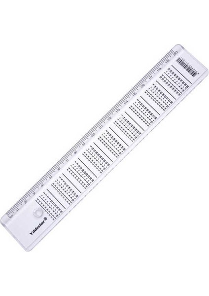 Cetvel 20 cm Polyester Çarpmalı