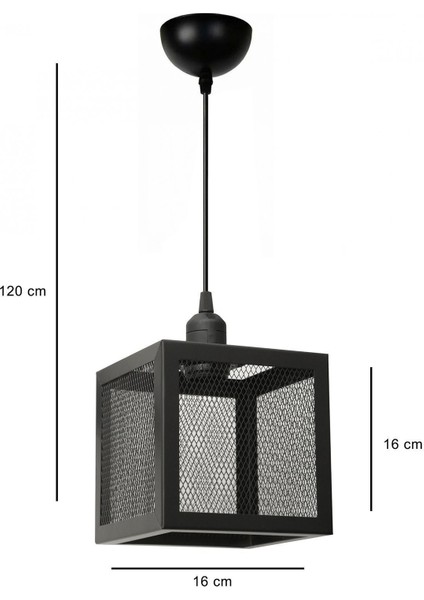 Homing Tekli Siyah Kare Metal Petek Sarkıt fırsatları