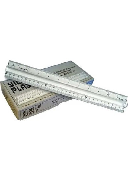 Cetvel Inches Mercekli 30 cm