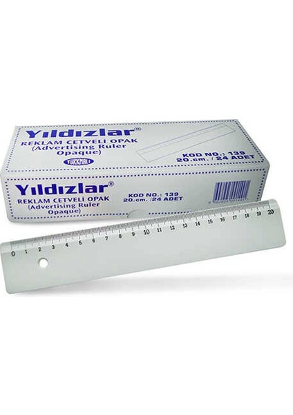 Cetvel Opak Reklam Cetveli 20 cm fiyatları