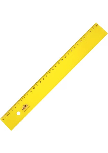 0120 Ekonomik Cetvel 30 cm Şeffaf Neon Renk