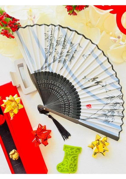 - Mavi Desenli Şık Yelpaze Özel Hediye Kutusu Ile fiyatları