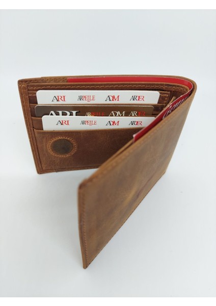 Zeymir Erkek Taba Renk Crayzi Cüzdan fırsatları