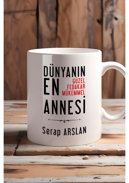 Kişiye Özel Anneye Hediye Kupa Bardak Beyaz Annelere Doğum Günü Hediyesi