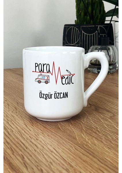 Kişiye Özel Paramedik Kupa Bardak Oval Isme Özel Tıp Bayramı Hediyeleri