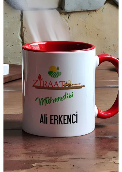 Kişiye Özel Ziraat Mühendisi Kupa Bardak Kırmızı Mühendisler Günü Hediyeleri modelleri