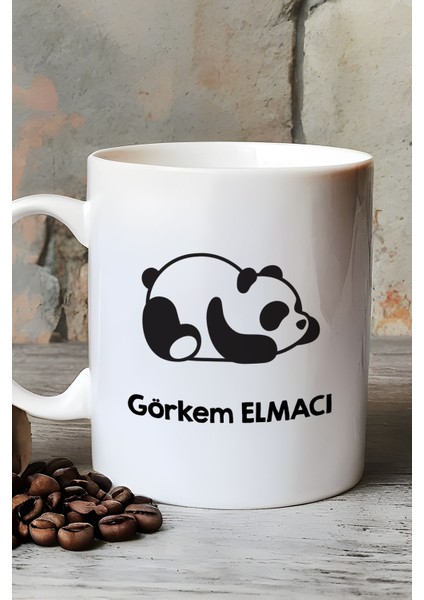 Kişiye Özel Uykucu Panda Kupa Bardak Beyaz Arkadaşa Doğum Günü Hediyesi fırsatları