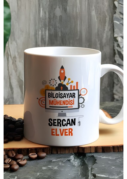 Kişiye Özel Bilgisayar Mühendisi Kupa Bardak Beyaz Mühendisler Günü Hediyesi fiyatları