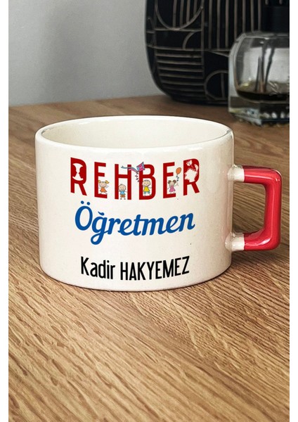 Kişiye Özel Rehber Öğretmen Lüks Fincan Turuncu Öğretmenler Günü Hediyesi fiyatları