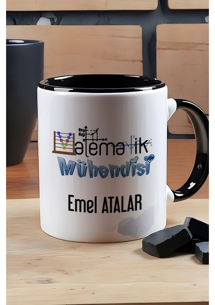 Kişiye Özel Matematik Mühendisi Kupa Bardak Siyah Mühendisler Günü Hediyesi modelleri