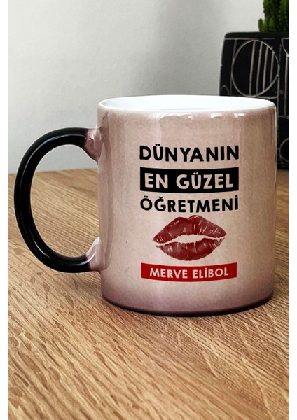 Kişiye Özel Dünyanın En Güzel Öğretmeni Kupa Bardak Sihirli Öğretmenler Günü Hediyesi