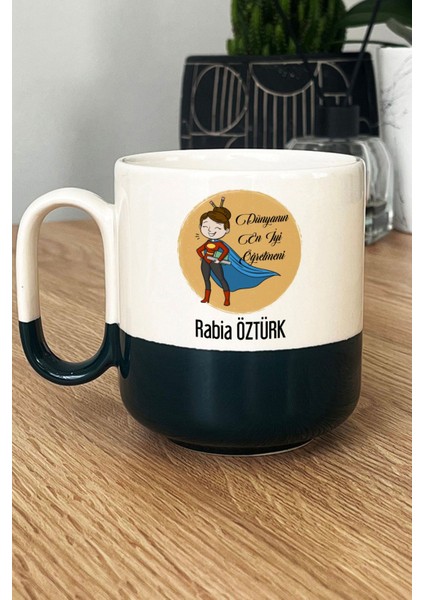 Kişiye Özel Kadın Öğretmenler Günü Hediyesi Pro Kupa Bardak Siyah