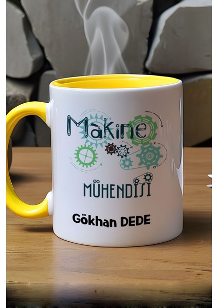 Kişiye Özel Makine Mühendisi Kupa Bardak Sarı Mühendisler Günü Hediyesi indirimleri