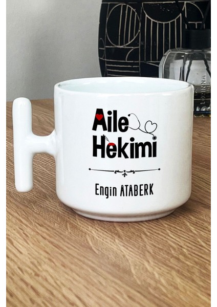Kişiye Özel Aile Hekimi Doktor Kupa Bardak T Kulplu Beyaz Tıp Bayramı Hediyesi