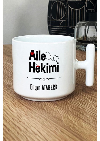 Kişiye Özel Aile Hekimi Doktor Kupa Bardak T Kulplu Beyaz Tıp Bayramı Hediyesi