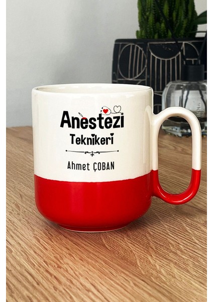 Kişiye Özel Anestezi Teknikeri Pro Kupa Bardak Kırmızı Tıp Bayramı Hediyesi fiyatları