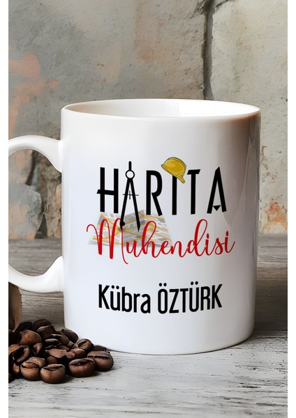 Kişiye Özel Harita Mühendisi Kupa Bardak Beyaz Mühendisler Günü Hediyesi fırsatları