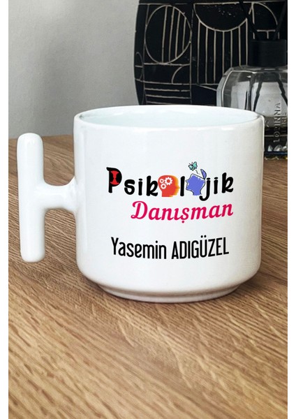 Kişiye Özel Psikolojik Danışman Kupa Bardak T Kulplu Beyaz Tıp Bayramı Hediyesi