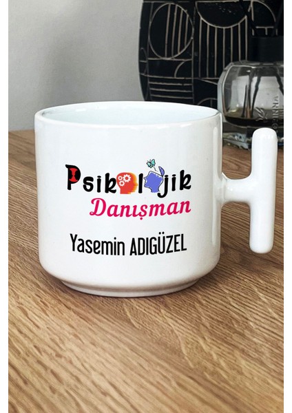 Kişiye Özel Psikolojik Danışman Kupa Bardak T Kulplu Beyaz Tıp Bayramı Hediyesi fiyatları