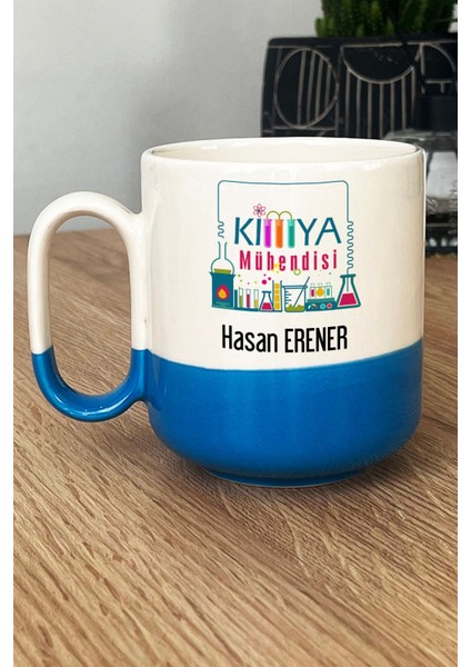 Kişiye Özel Kimya Mühendisi Pro Kupa Bardak Mavi Mühendisler Günü Hediyesi