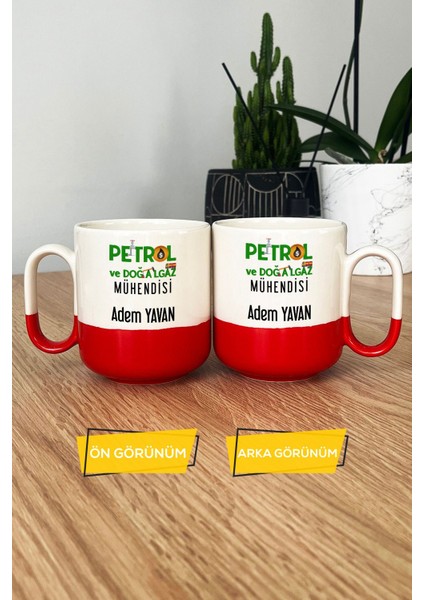 Kişiye Özel Petrol Mühendisi Pro Kupa Bardak Kırmızı Mühendisler Günü Hediyesi modelleri