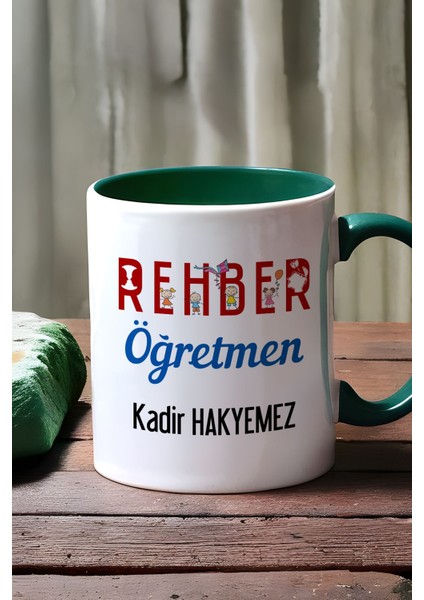 Kişiye Özel Rehber Öğretmen Kupa Bardak Yeşil Öğretmenler Günü Hediyesi fırsatları