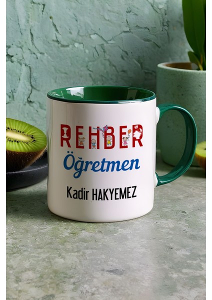 Kişiye Özel Rehber Öğretmen Kupa Bardak Yeşil Öğretmenler Günü Hediyesi indirimleri