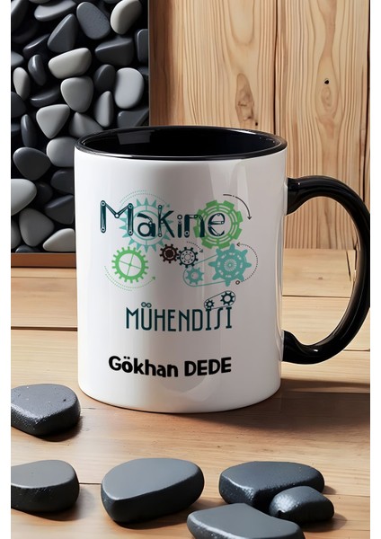 Kişiye Özel Makine Mühendisi Kupa Bardak Siyah Mühendisler Günü Hediyesi indirimleri