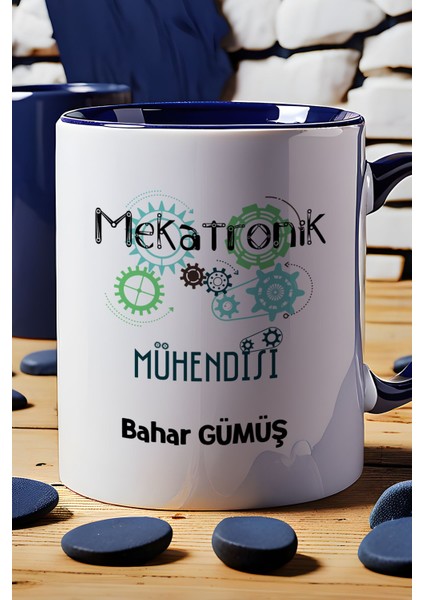 Kişiye Özel Mekatronik Mühendisi Kupa Bardak Lacivert Mühendisler Günü Hediyesi indirimleri